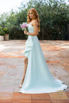 Strapless A-line Gown with a Cascading Peplum - 2012P1288