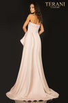 Strapless A-line Gown with a Cascading Peplum - 2012P1288