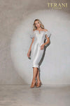 Ruffle Sweetheart Off-Shoulder Sheath Dress - 2021C2604