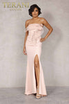 Evening Stretch Strapless Horsehair Trim - 2021E2818