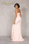 Evening Stretch Strapless Horsehair Trim - 2021E2818
