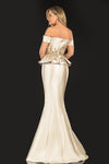 Evening Structured Mikado Off Shoulder - 2021E2835