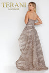 Evening Strapless Gown with Overskirt - 2021E2865