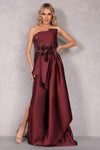 Evening Bow front with Flowers and Beads Detail - 2021E2876