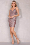 Low V-Neck Short Dress - 2021H3351