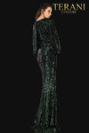 Cape Sleeve Sequin Long Dress - 2021M2962