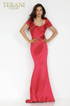 Emerald Long Stretch Mikado Mother of the Bride Dress - 2021M2969