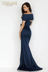 Emerald Long Stretch Mikado Mother of the Bride Dress - 2021M2969