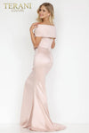 Emerald Long Stretch Mikado Mother of the Bride Dress - 2021M2969