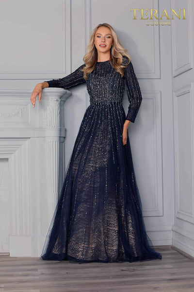 Bateau Embellished A Line Gown - 2021M2973