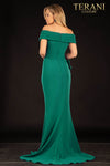 Mother Of The Bride Stretch, Off Shoulder With Bead Applique - 2021M2986