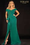 Mother Of The Bride Stretch, Off Shoulder With Bead Applique - 2021M2986