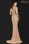 Plus Size Mother Of The Bride Stretch, Off Shoulder With Bead Applique – 2021M2986