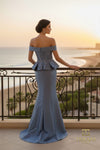 Evening Structured Mikado Off Shoulder - 2021E2835