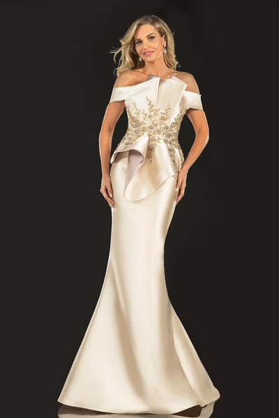 Evening Structured Mikado Off Shoulder - 2021E2835