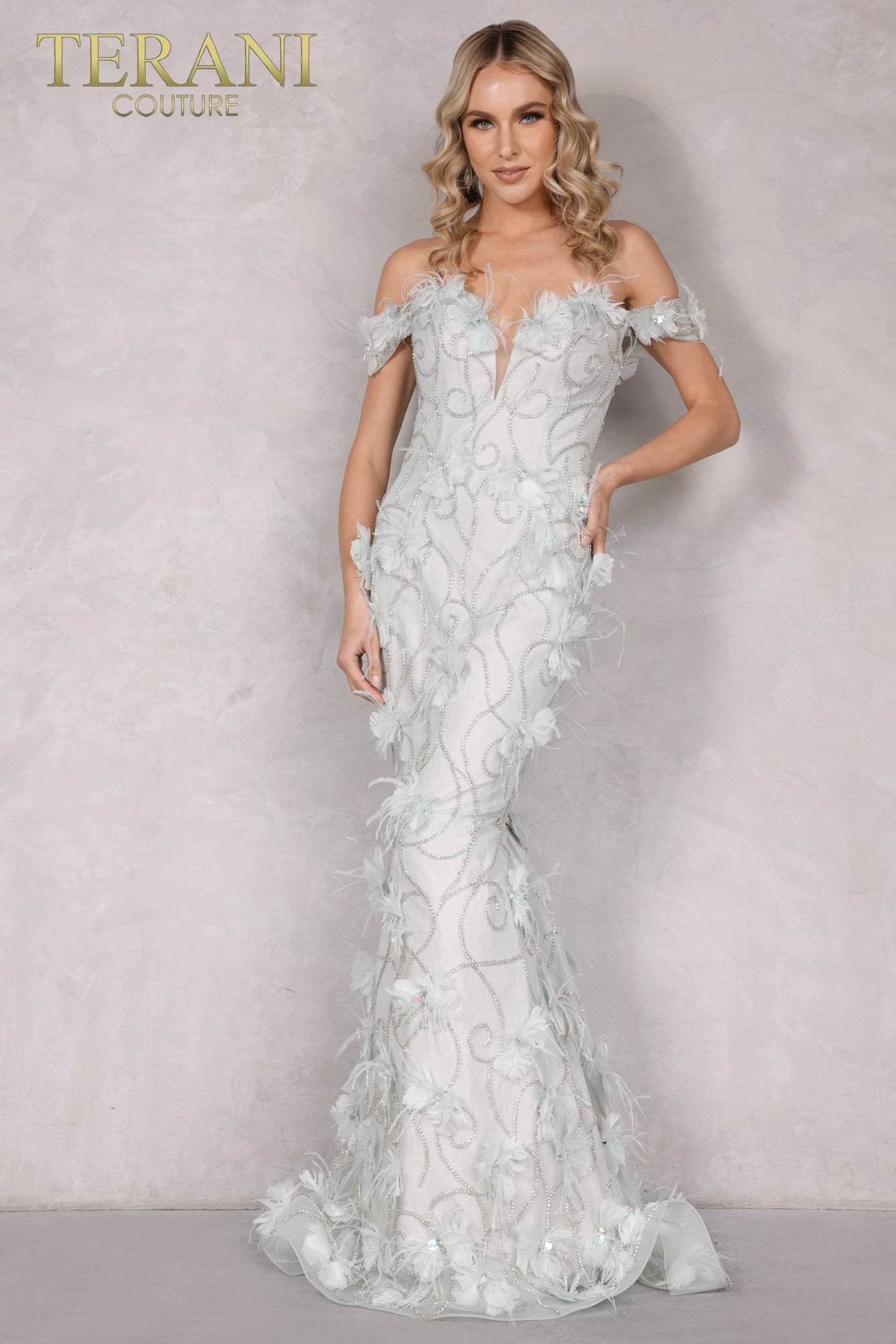 Pastel Aqua Hua Yue Tulle Pageant Dress - 2027GL3231