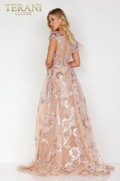 Rose Long Sequins Evening Dress - 2111E4724