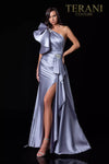 Pewter Evening Dress With Glitz And Glamor - 2111E4728