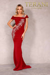 Plus Size Sleek Mother Of The Bride Dress With Asymmetric Embellishments – 2111M5289