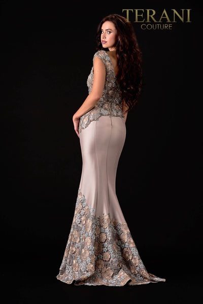 Trendy A-Line Pewter Bronze Mother of the Bride Dress - 2111M5302