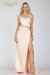 Wrapped Bodice with a High Slit Dress - 2111P4020