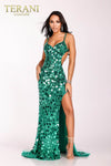 Mirror Embellished Dress with Slit  - 2111P4064