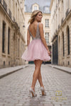 V-Neck Short Homecoming Dress - 2111P4152