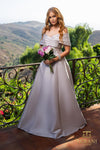 Emerald Long Stretch Mikado Mother Of The Bride Dress - 2112M5404