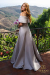 Emerald Long Stretch Mikado Mother Of The Bride Dress - 2112M5404
