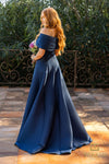 Emerald Long Stretch Mikado Mother Of The Bride Dress - 2112M5404