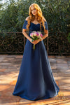 Emerald Long Stretch Mikado Mother Of The Bride Dress - 2112M5404