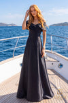 Emerald Long Stretch Mikado Mother Of The Bride Dress - 2112M5404