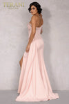 Blush,emerald, Red Long 2 Way Stretch Evening Dress - 2214e0164