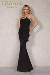 Terani Simple Strapless Dress with Peplum - Strapless Peplum Dress 2214E0165