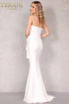 Terani Simple Strapless Dress with Peplum - Strapless Peplum Dress 2214E0165