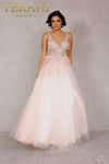 Long V Neck Sleeveless Dress - 2215P0033