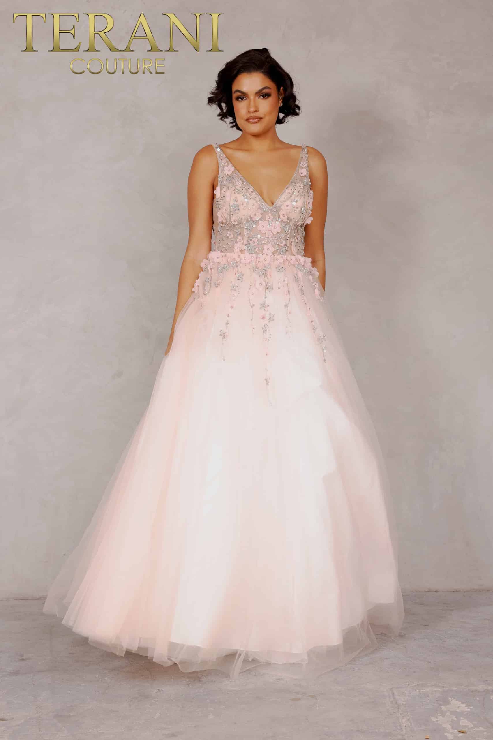 Long V Neck Sleeveless Dress - 2215P0033