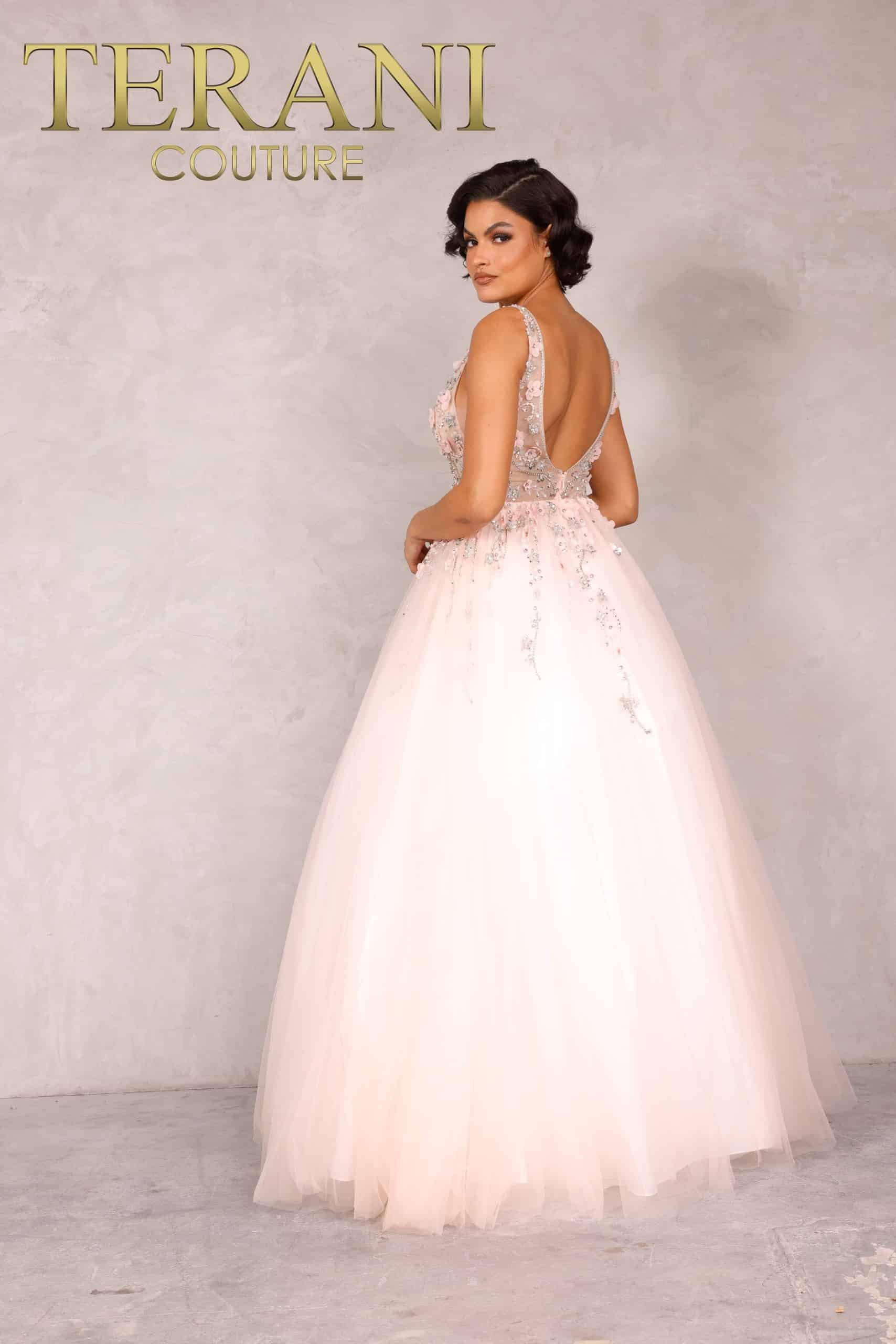 Long V Neck Sleeveless Dress - 2215P0033