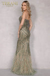 Spaghetti Strap Long Beaded Dress - 2221GL0415