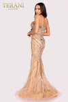 Spaghetti Strap Long Beaded Dress - 2221GL0415