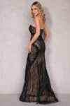 Black Nude Long Tulle Pageant Dresses 2022 Dress - 2221GL0417