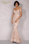 Blush Multi Long Beaded Tulle Dress - 2221GL0424