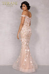 Blush Multi Long Beaded Tulle Dress - 2221GL0424