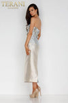 Strapless 3D Floral Cocktail Dress- 231C0212