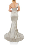 Sleeveless Formal Floor Length Gown in Navy- 231E0253