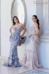 Strapless Peplum Tiered Mermaid Dress - 231E0307