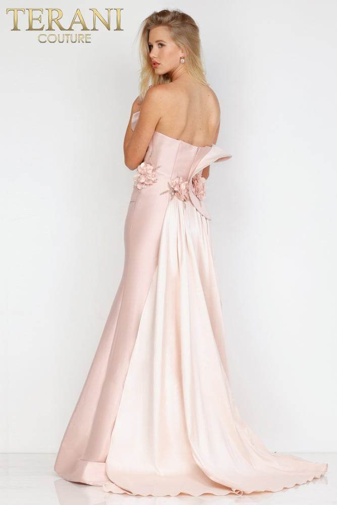 Strapless Formal Mermaid Dress with Train - 231E0308