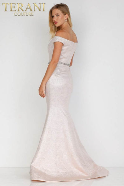 Mermaid Evening Dress with Off Shoulders- 231E0311