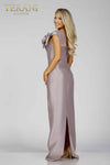 3D Flower Embellished Evening Gown- 231E0319