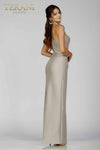 3D Flower Embellished Evening Gown- 231E0319